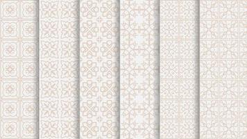 vector set pattern ornament simple style