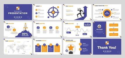 business presentation template design vector