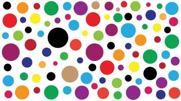 Colorful Combination of Circle Abstract Background Graphic Elements vector