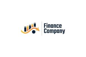 finanzas, contabilidad o márketing logo diseño. adecuado para financiero, analista, inversión, o banco empresa logo vector