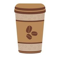 paper coffee cups vector