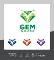 Wellness Healthcare Logo Vector