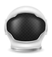 space astronaut helmet for spaceship flight vector illustration isolated on white background