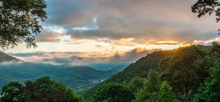 beautiful nature landscape scenes at maggie valley north carolina photo