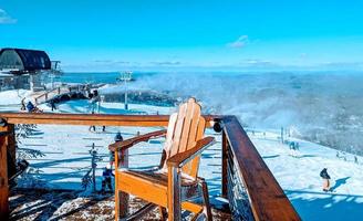 paisajes y invierno escenas a haya montaña norte carolina foto