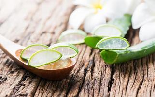 Aloe Vera leaf sliced photo