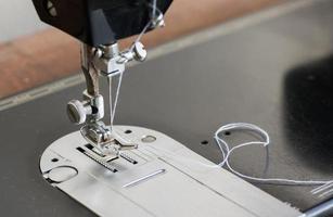 closed up of sewing machine photo