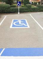 Parking for the disabled photo