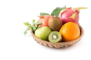 sliced kiwi fruit and mixed fruits photo