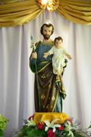 Saint Joseph and baby Jesus of the Catholic Church photo