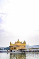 Beautiful view of Golden Temple - Harmandir Sahib in Amritsar, Punjab, India, Famous indian sikh landmark, Golden Temple, the main sanctuary of Sikhs in Amritsar, India photo