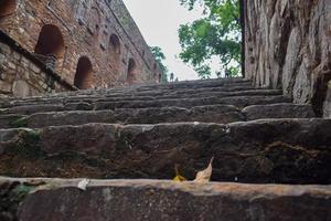 Agrasen Ki Baoli - Step Well situated in the middle of Connaught placed New Delhi India, Old Ancient archaeology Construction photo