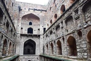 Agrasen Ki Baoli - Step Well situated in the middle of Connaught placed New Delhi India, Old Ancient archaeology Construction photo