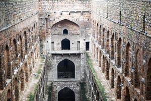 Agrasen Ki Baoli - Step Well situated in the middle of Connaught placed New Delhi India, Old Ancient archaeology Construction photo