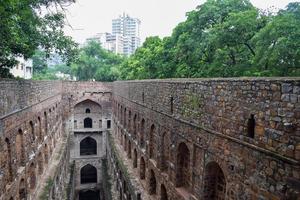 Agrasen Ki Baoli - Step Well situated in the middle of Connaught placed New Delhi India, Old Ancient archaeology Construction photo