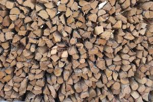 Brown wood piece for bbq,wood for fire outdoor photo