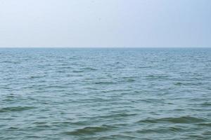 Amazing view of Arabian sea during the day time in Goa, India, Ocean view from wooden boat photo