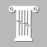 Broken Pillar Vector Icon