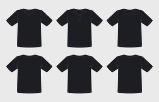 Black Outline Tshirt vector