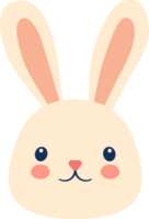 Easter cube bunny little rabbit for holiday design concept. png