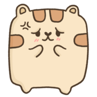anxieux chat illustration png