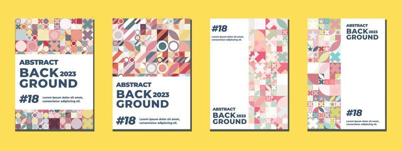 Abstract geometric pattern for wallpaper, background, wall decor, cover, print, card, branding. Vector illustration.