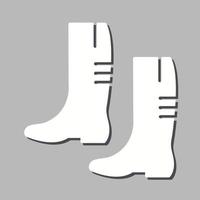 icono de vector de botas de jardinería