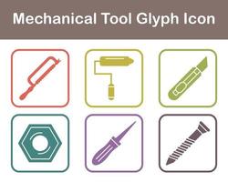 Mechanical Tool Vector Icon Set