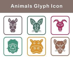 Animals Vector Icon Set