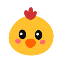 mignonne poulet diriger. png