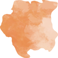 Aquarell Gemälde von suriname Karte. png