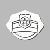 Police Hat Vector Icon