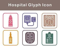 hospital vector icono conjunto