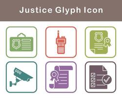 Justice Vector Icon Set