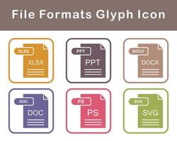 File Formats Vector Icon Set