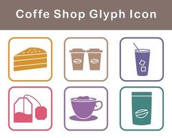 Coffe Shop Vector Icon Set