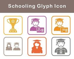 Schooling Vector Icon Set