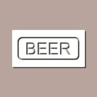 Beer Sign Vector Icon