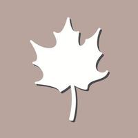 Autumn Leaf Vector Icon