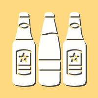 icono de vector de botellas de cerveza