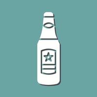 icono de vector de botella de cerveza