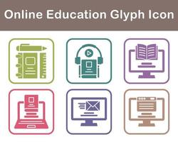 Online Education Vector Icon Set