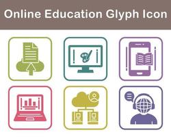 Online Education Vector Icon Set