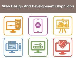 Web Design And Development Vector Icon Set