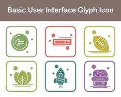 Basic User Interface Vector Icon Set