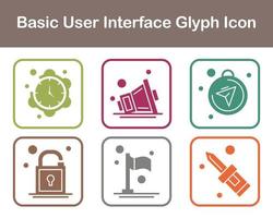 Basic User Interface Vector Icon Set