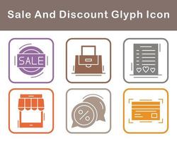 Sale And Discount Vector Icon Set