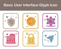 Basic User Interface Vector Icon Set