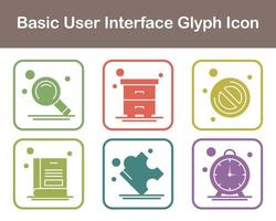 Basic User Interface Vector Icon Set