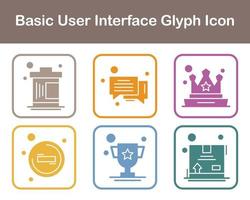 Basic User Interface Vector Icon Set